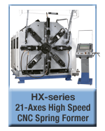 HX-series 21-Axes High Speed CNC Spring Former